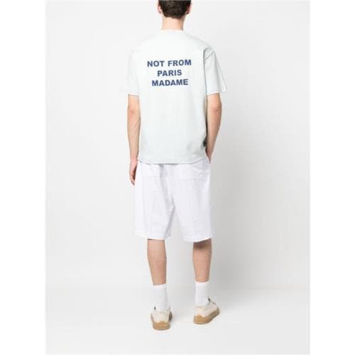 23SS 당일 드롤드무슈 슬로건 반팔 라이트블루 TS101 CO002 LBE