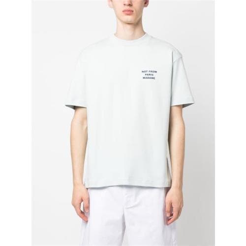 23SS 당일 드롤드무슈 슬로건 반팔 라이트블루 TS101 CO002 LBE