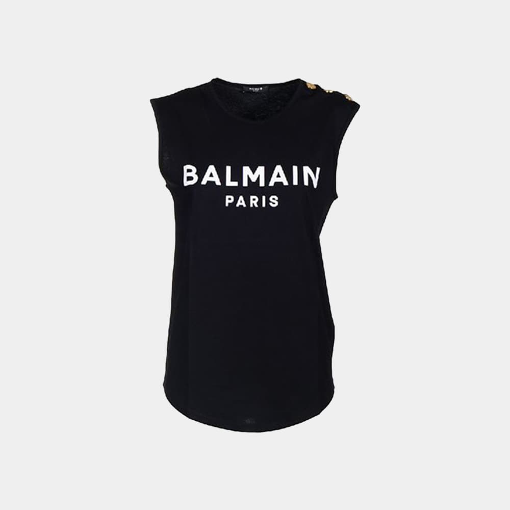 당일배송발망 여성 로고 프린팅 라운드 반팔티셔츠 블랙 YF1EB005BB37 EAB