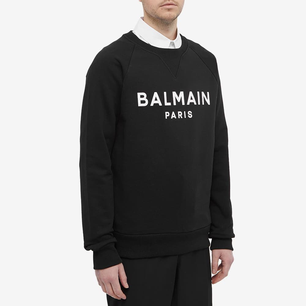 당일배송발망 남성 파리스 로고 프린팅 크루넥 맨투맨 블랙 XH1JQ005BB23 EAB