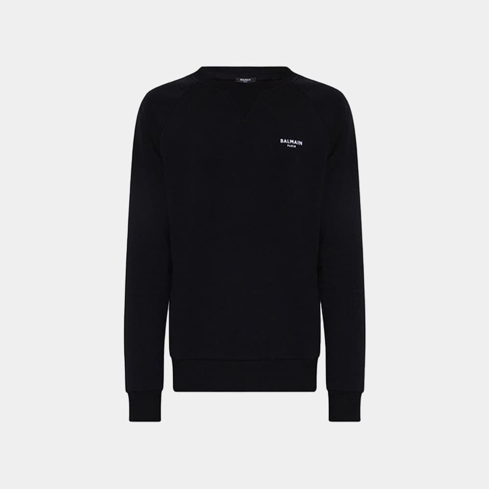 당일배송발망 남성 미니 로고 크루넥 맨투맨 블랙 WH0JQ005 B150 EAB