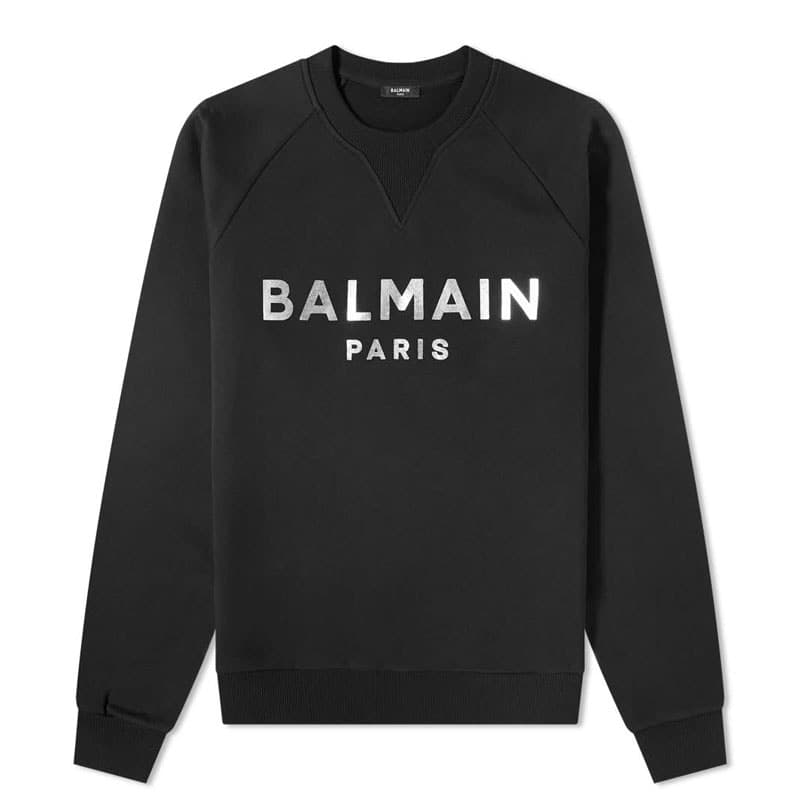 당일배송발망 남성 파리스 실버로고 프린팅 스웨트셔츠 블랙 WH1JQ005B122 EAC