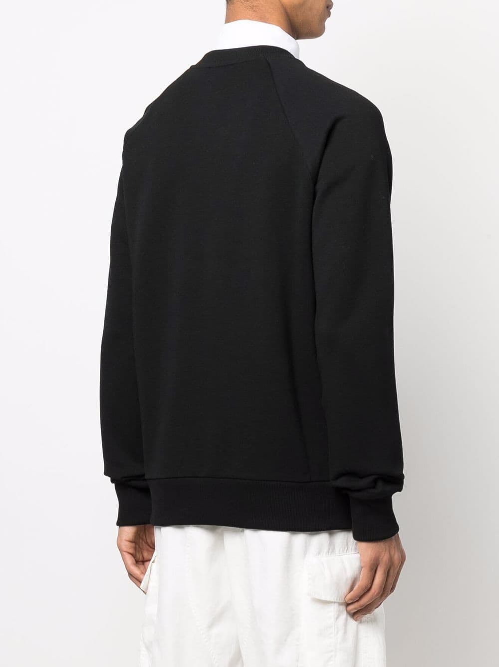 당일배송발망 남성 파리스 펠트 로고 크루넥 맨투맨 블랙 XH1JQ005BB33 EAB