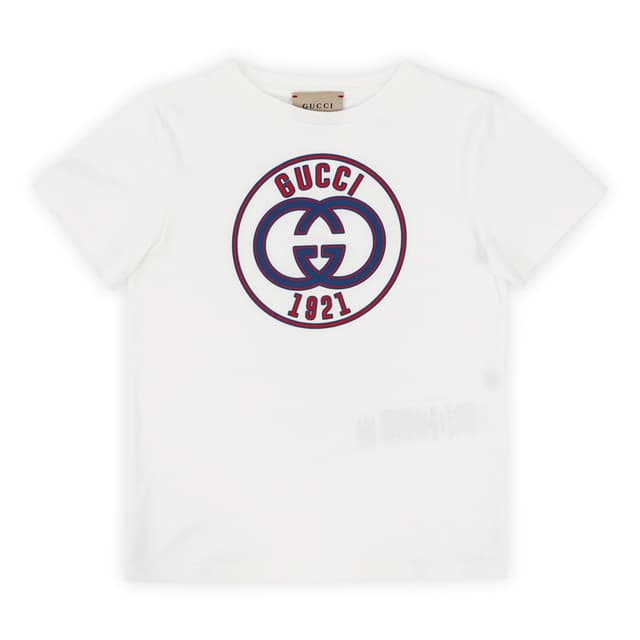 디몬트 24 S/S 구찌 키즈 GG 로고 1921 프린팅 반팔(화이트) 547559 XJF6P 9332 8,10