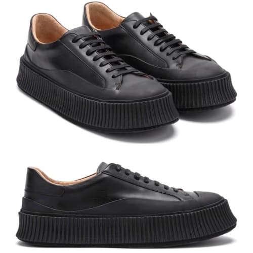 23SS 질샌더 오버사이즈솔 가죽스니커즈 J32WS0018