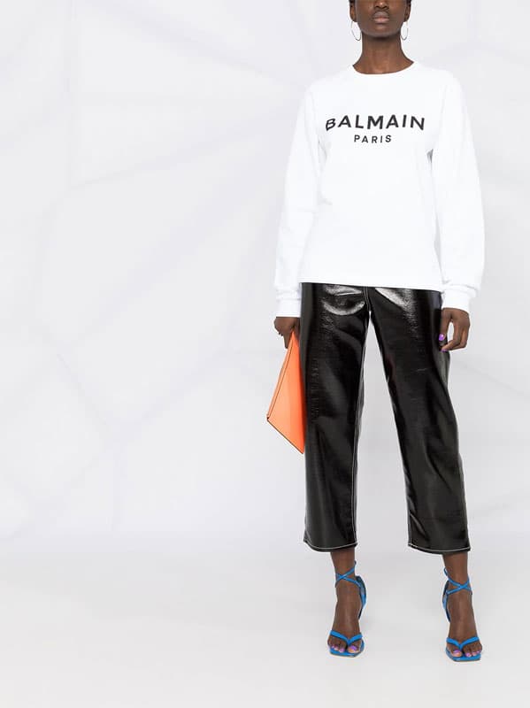 당일배송발망 여성 로고 프린팅 크루넥 맨투맨 화이트 VF13691B002GAB