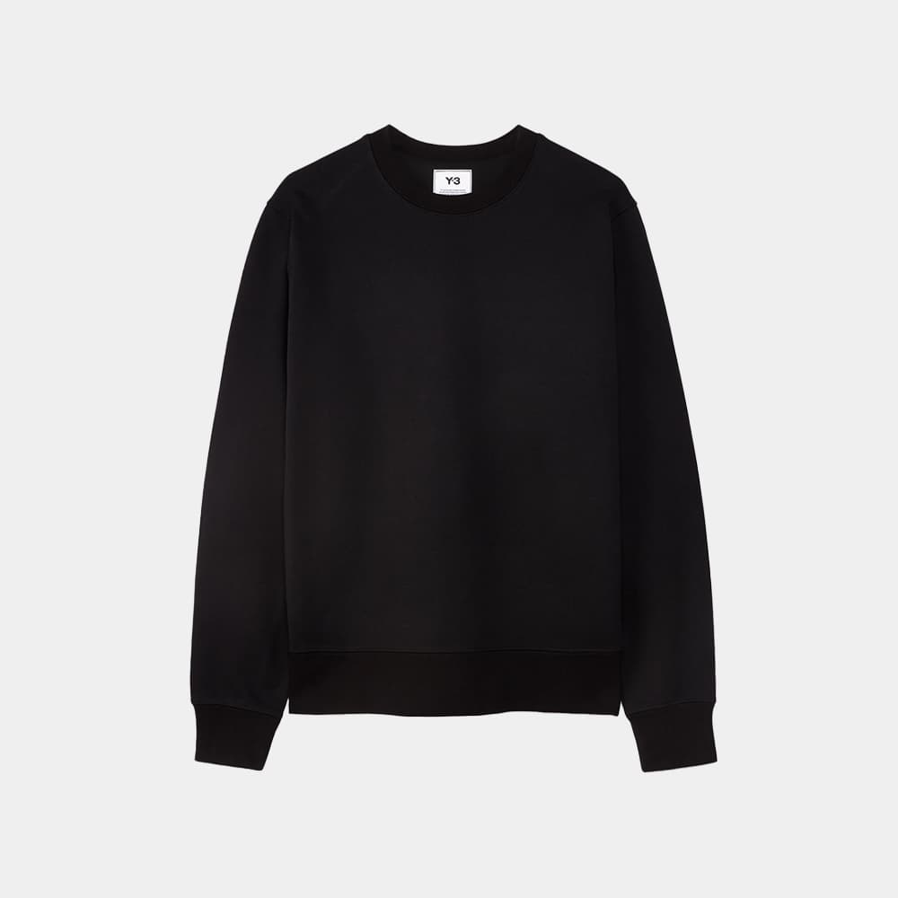 당일배송Y-3 남성 클래식 백 로고 프린트 크루넥 맨투맨 블랙 FN3371