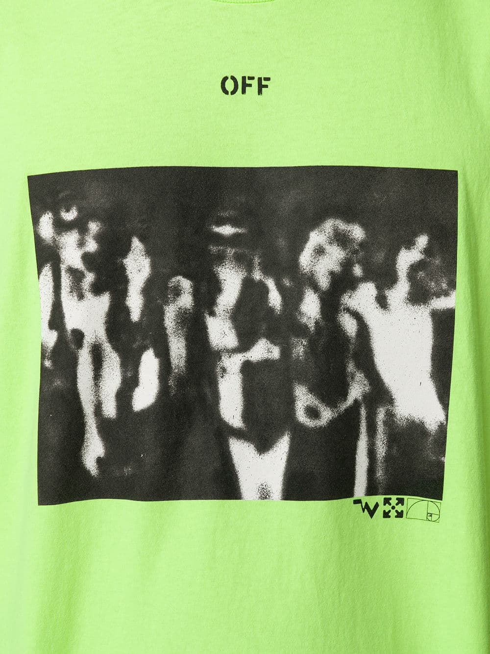 당일배송오프화이트 남성 스프레이 애로우 오버 그린형광 반팔 OMAA038R201850156210