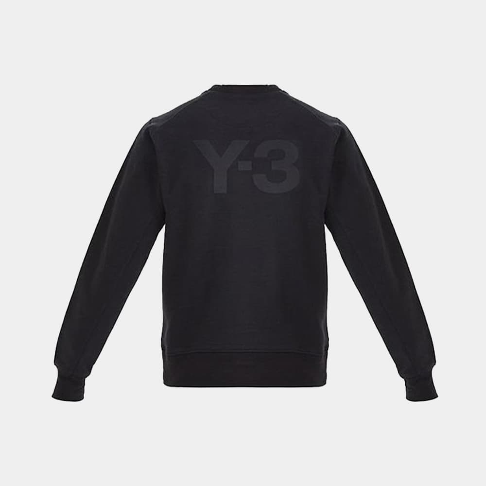 당일배송Y-3 남성 백 로고 크루넥 맨쿠맨 블랙 FN3373