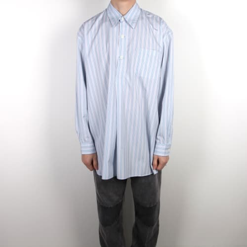 [클로딩캡슐] 팝오버 셔츠 소닉 블루 스트라이프 M2232PSS