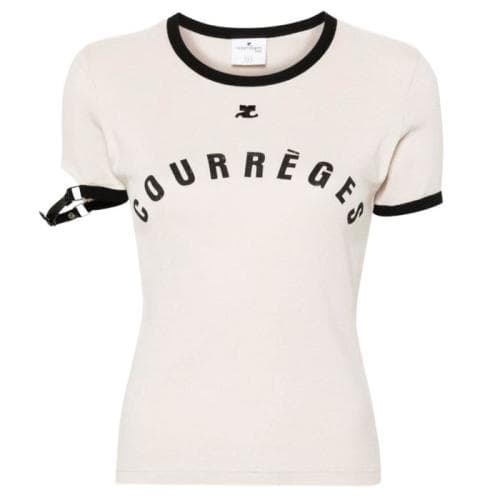 [수비르/당일] 24SS 꾸레쥬 버클 로고 반팔티 124JTS117JS0093 B093