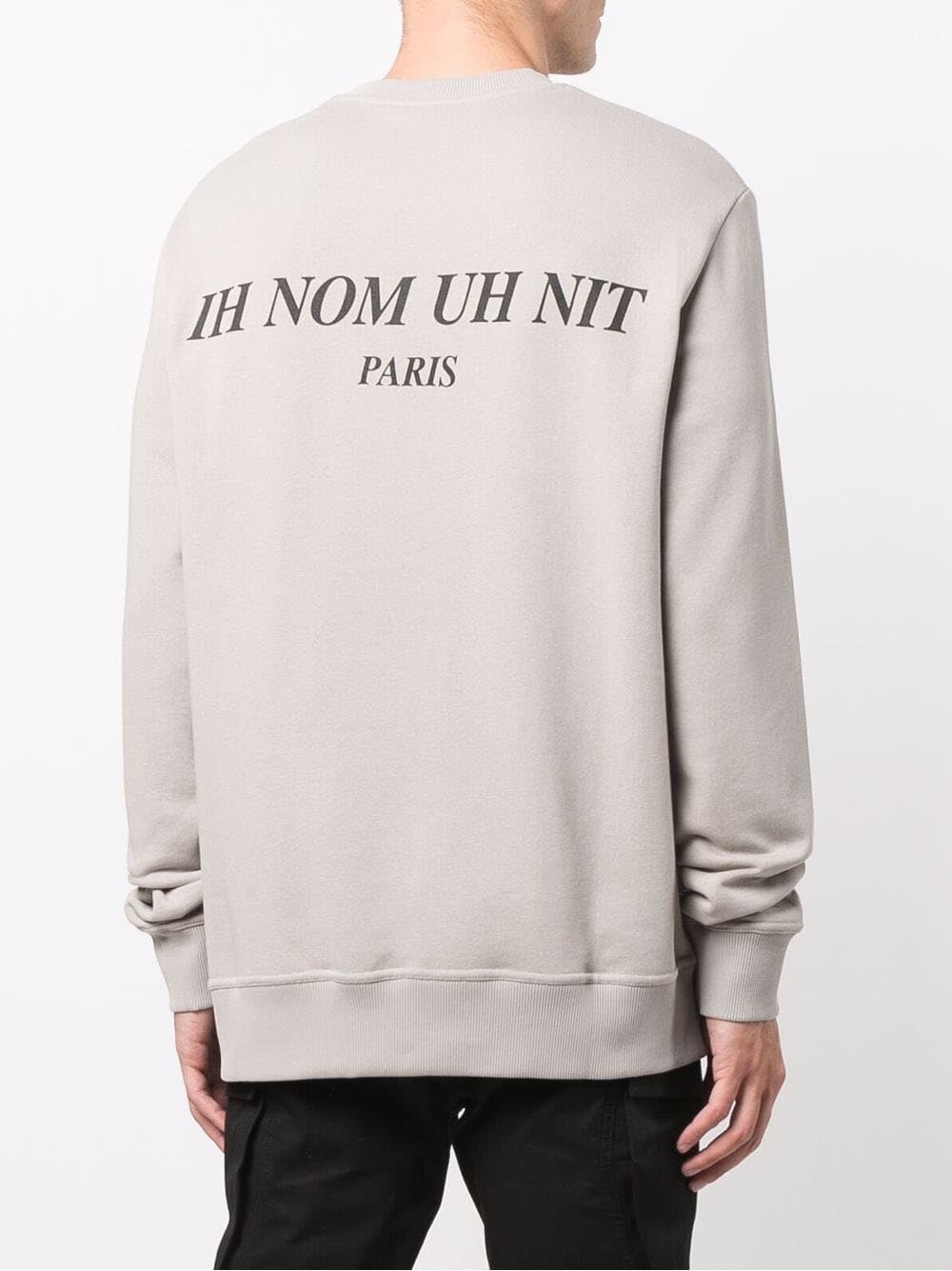 당일배송이놈어닛 남성 마스크 그래픽 프린팅 웜그레이 맨투맨 NUW21246 655