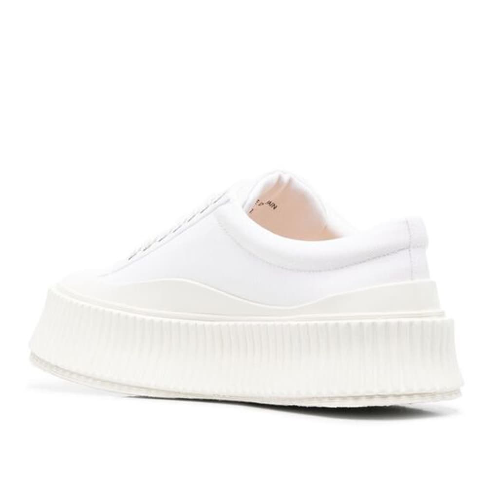 당일배송질샌더 여성 올로나 리사이클 캔버스 플랫폼 화이트 스니커즈 J15WS0002P4868 100
