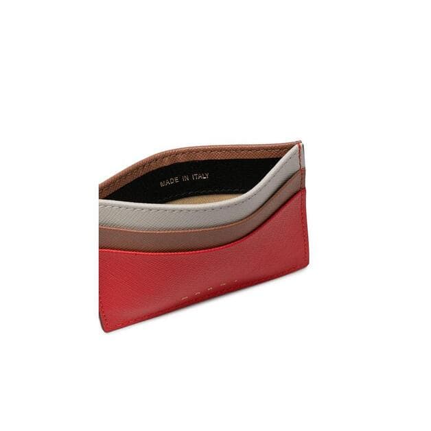 당일배송마르니 공용 사피아노 레드브라운 카드지갑 PFMOQ04U23 LV520 Z393N