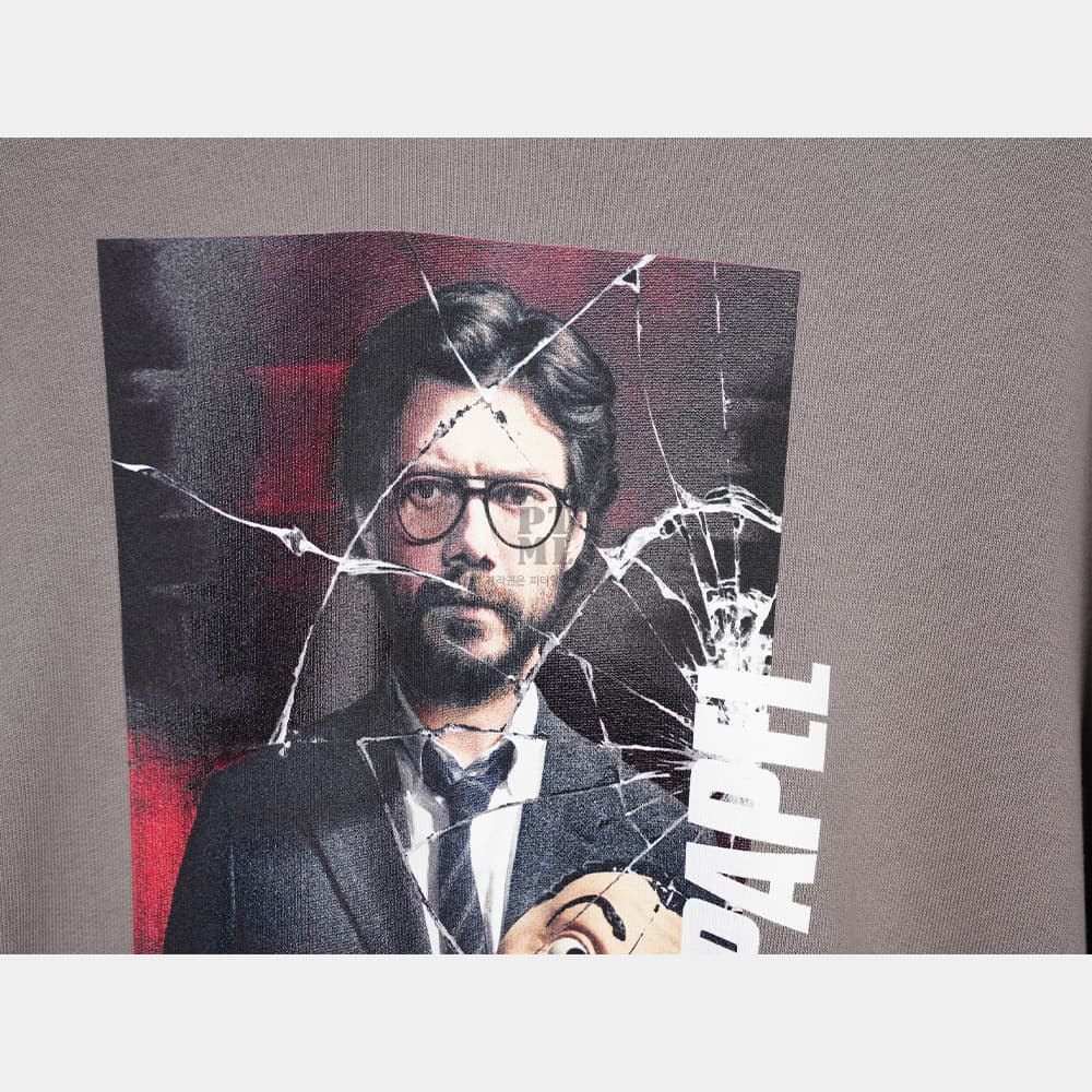 당일배송이놈어닛 남성 로고 프린트 후드티셔츠 그레이 NUW20297 019