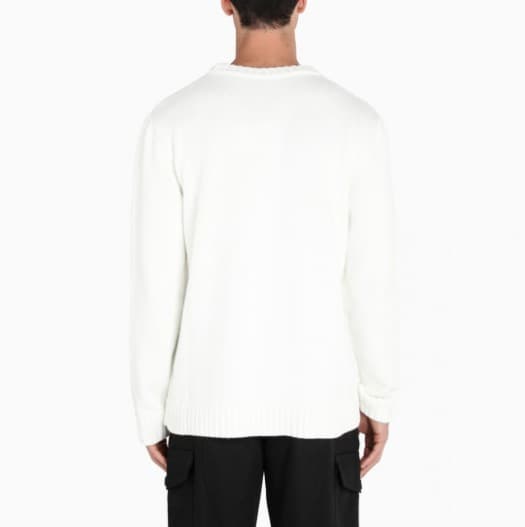 당일배송로에베 남성 스티치 로고 화이트 니트 H526333X85WO 2059