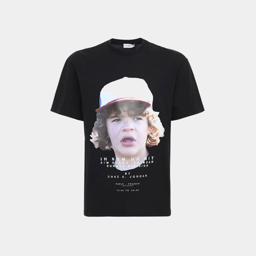 당일배송이놈어닛 남성 더스틴 크루넥 블랙 반팔 NUW20237 009