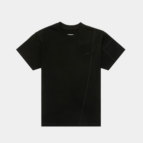 당일배송어콜드월 남성 에센셜 자수 로고 반팔티셔츠 블랙 반팔 ACWMTS029 BK