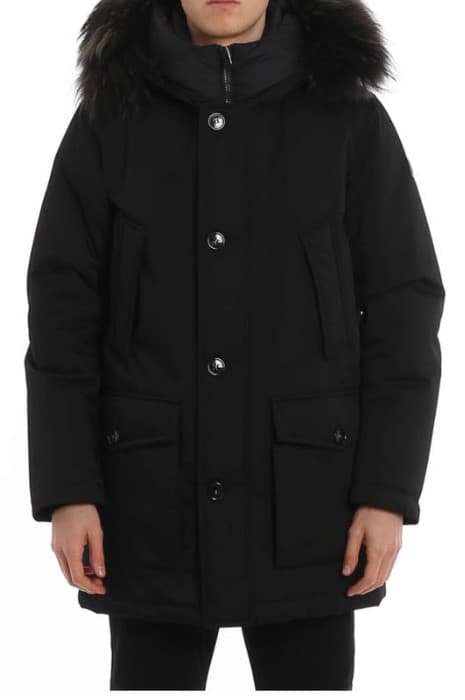 당일배송울리치 남성 퍼 인서트 다운 후드 블랙 패딩 CFWOOU0208MRUT2194 100