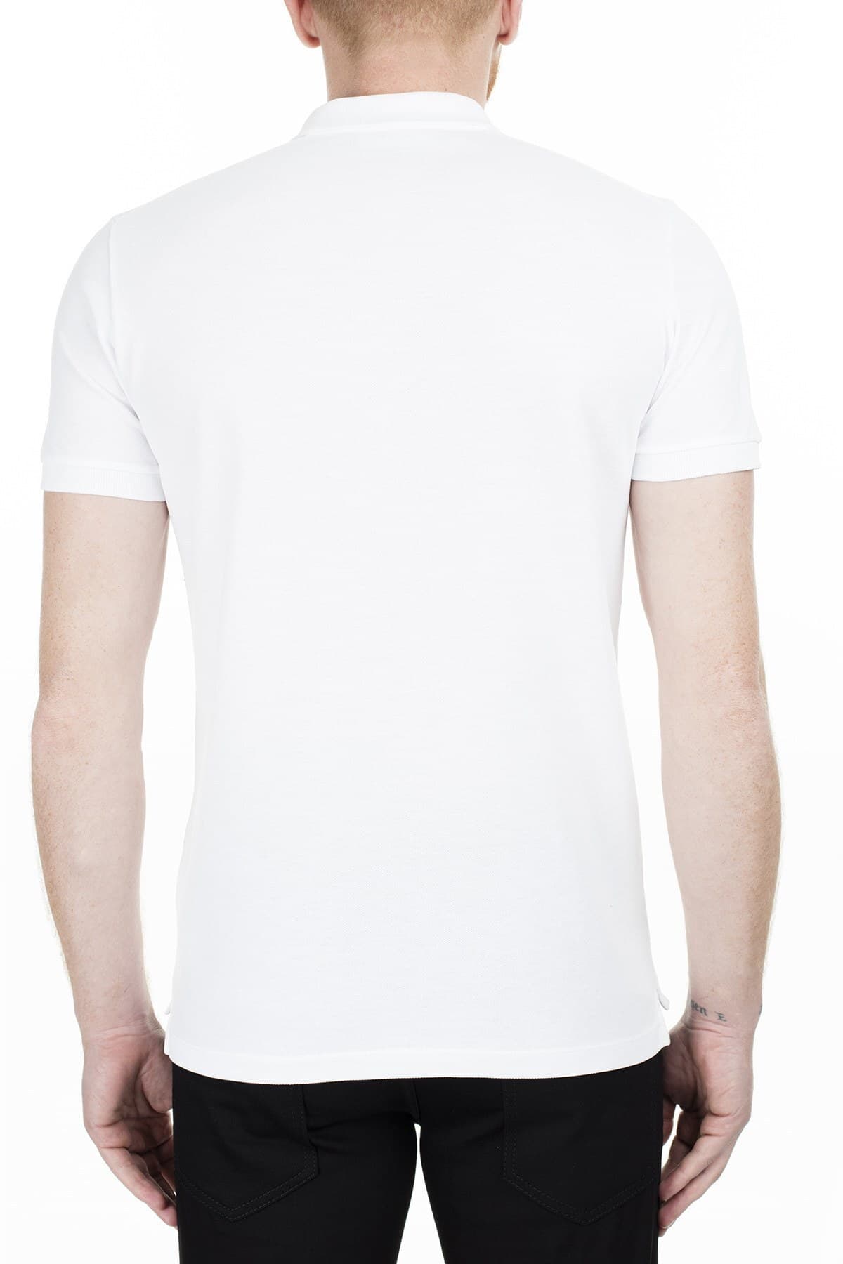 당일배송디스퀘어드2 남성D2 사각로고 패치 폴로 화이트 반팔 S74GL0035 S22743 100