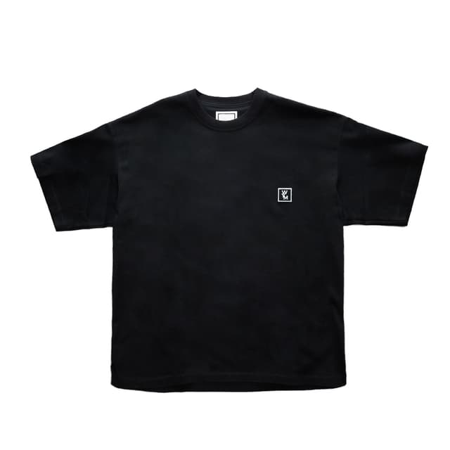 당일배송우영미 남성 로고 백자 프린팅 라운드넥 반팔티셔츠 블랙 W233TS03708B