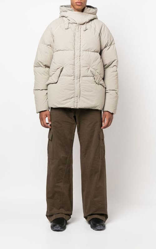 당일배송텐씨 남성 ARTIC 아틱 나일론 후드 다운패딩 베이지 17CTCUC03075 003780 903