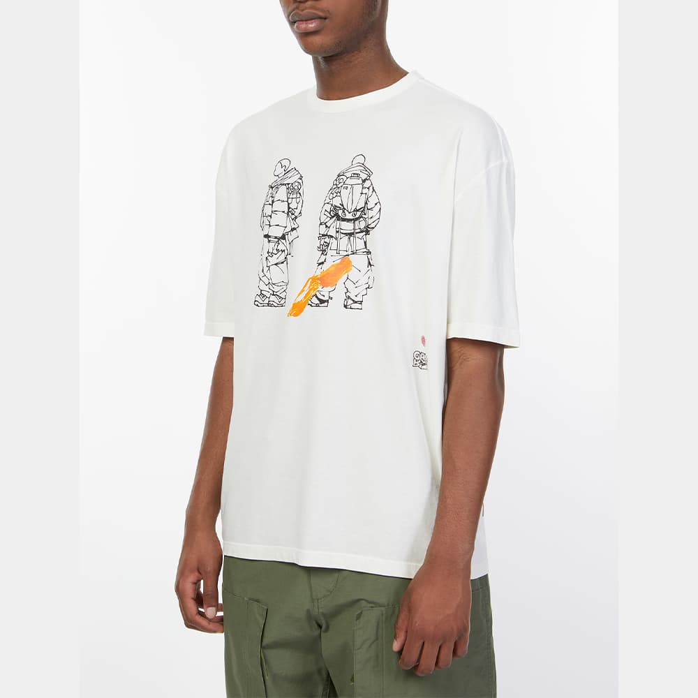 당일배송텐씨 남성 로고 프린팅 라운드 루즈핏 반팔티셔츠 화이트 22CTCUH02094 A06338 102