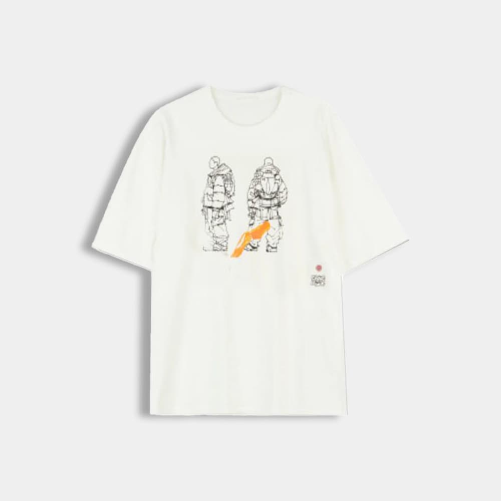 당일배송텐씨 남성 로고 프린팅 라운드 루즈핏 반팔티셔츠 화이트 22CTCUH02094 A06338 102