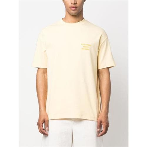 23SS 당일 드롤드무슈 슬로건 반팔 라이트옐로우 TS101 CO002 LYL