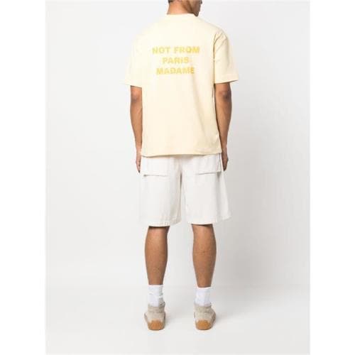 23SS 당일 드롤드무슈 슬로건 반팔 라이트옐로우 TS101 CO002 LYL