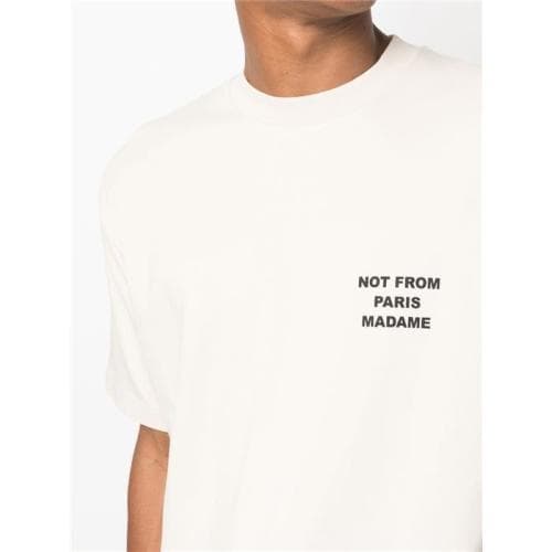 23SS 당일 드롤드무슈 슬로건 반팔 베이지 TS010 CO002 MT