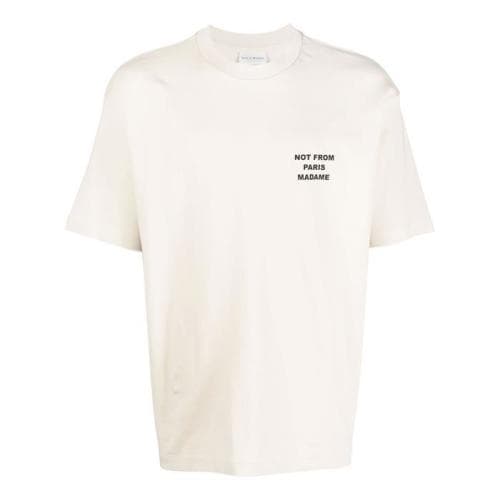 23SS 당일 드롤드무슈 슬로건 반팔 베이지 TS010 CO002 MT