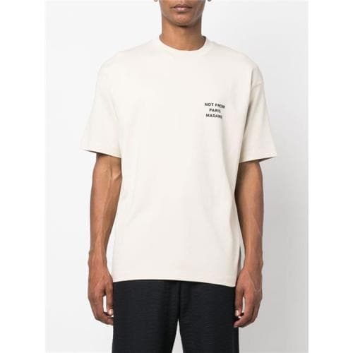 23SS 당일 드롤드무슈 슬로건 반팔 베이지 TS010 CO002 MT