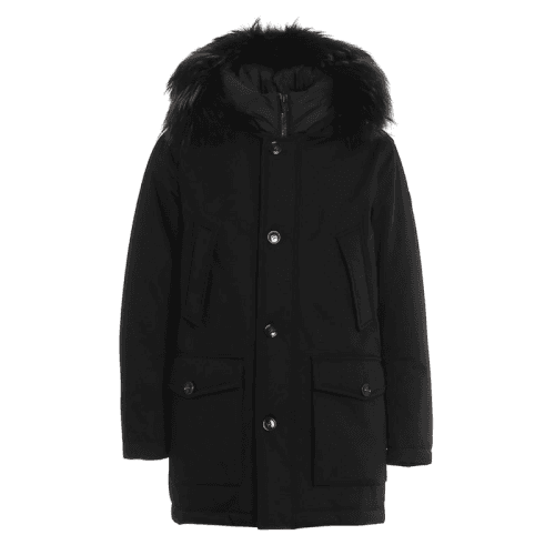 울리치 퍼 인서트 다운 후드자켓 블랙 남성 CFWOOU0208MRUT2194 100