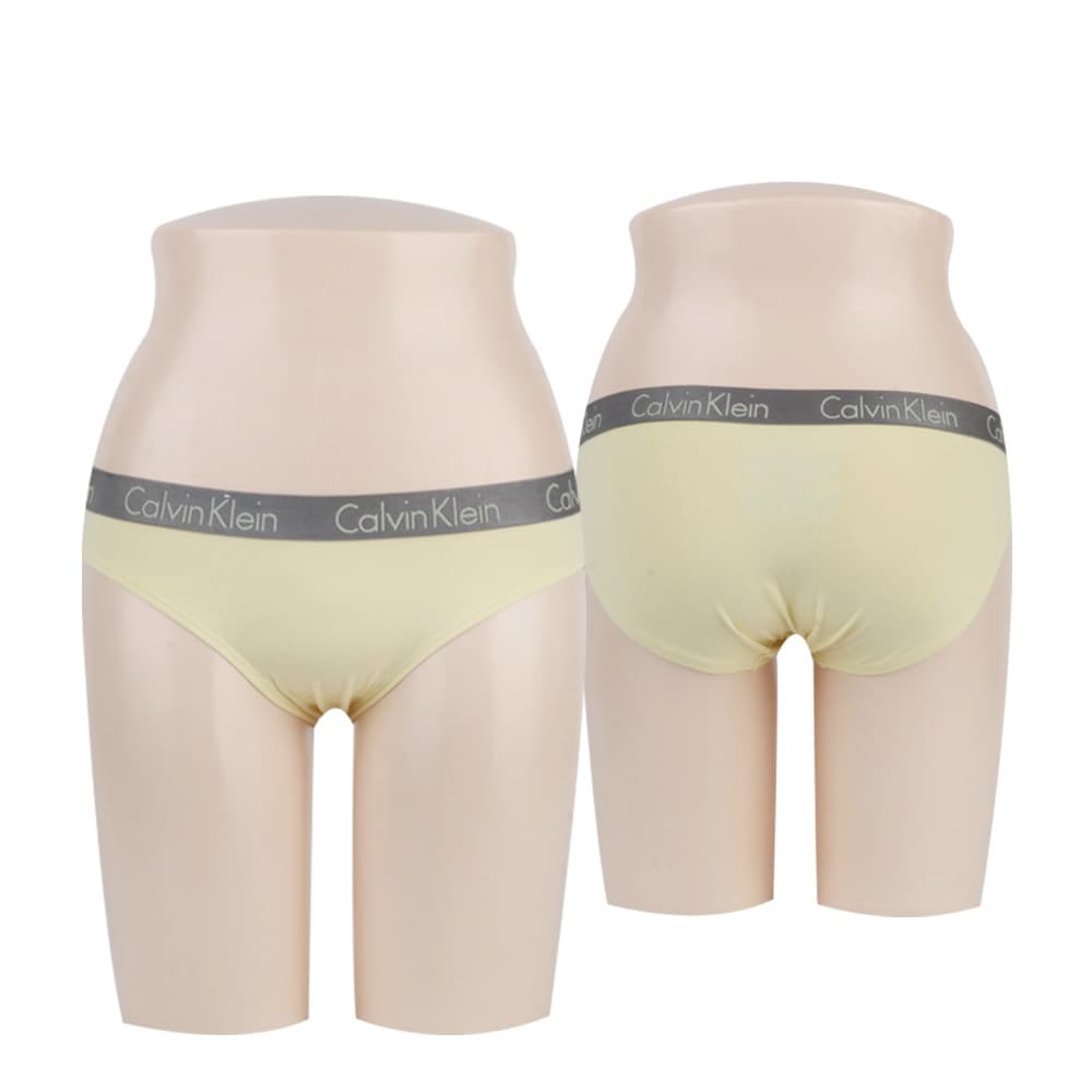 캘빈클라인 여자속옷 삼각 비키니 팬티 레몬 QD3540-5G5