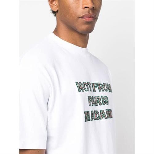 당일 드롤드무슈 슬로건 반팔티 화이트 TS137 CO002