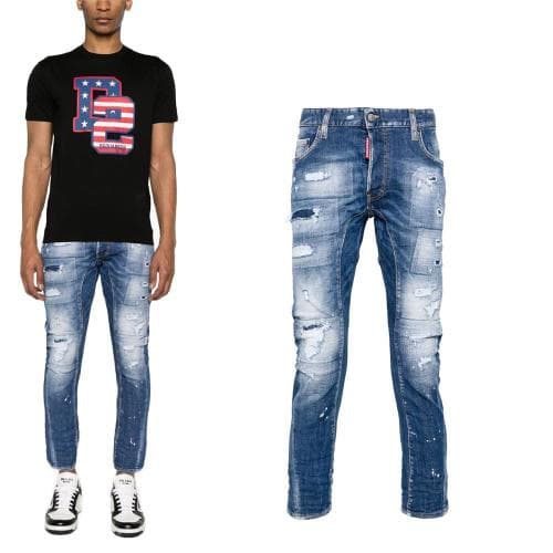 24SS 디스퀘어드 워시 바이커진 S74LB1438