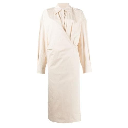 [킥샵/당일] 르메르 트위스트 랩 셔츠 원피스 DR254 LF839 018