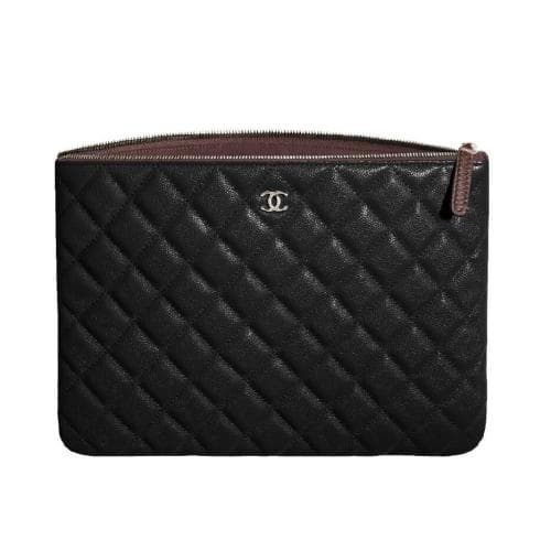 24SS 샤넬 (당일) 타임세일! 클래식 캐비어 클러치 A82552