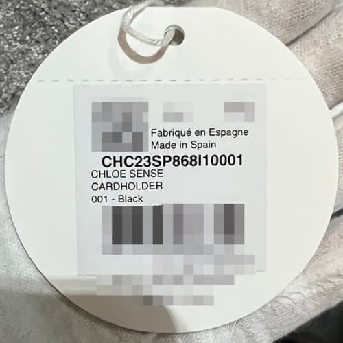 [논현 더팩토리](당일) 끌로에 SENSE 센스 로고 카드 홀더 지갑 (CHC23SP868I10 001)