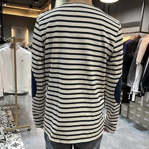 논현 더팩토리](당일)  세인트 제임스 MERID 엘보 패치 긴팔티 0407