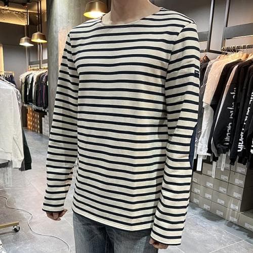 논현 더팩토리](당일)  세인트 제임스 MERID 엘보 패치 긴팔티 0407