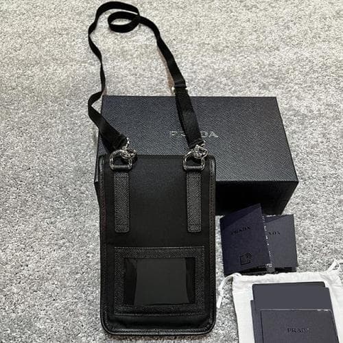 [논현 더팩토리](당일) 프라다 삼각 로고 리나일론 폰 케이스 크로스백 (2ZH109 2DMH F0002)