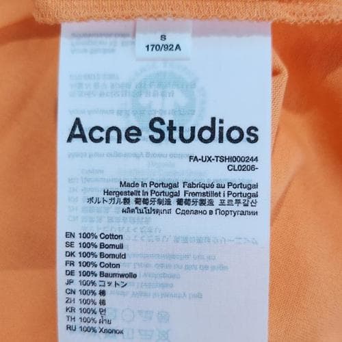 [논현 더팩토리](당일) 24SS 아크네 페이스 로고 릴랙스 핏 반팔티 (CL0206 AC1)