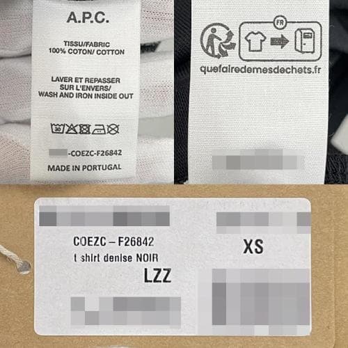 [논현 더팩토리](당일) 아페쎄 여성 DENISE 자수 로고 반팔티 (COEZC F26842 LZZ)