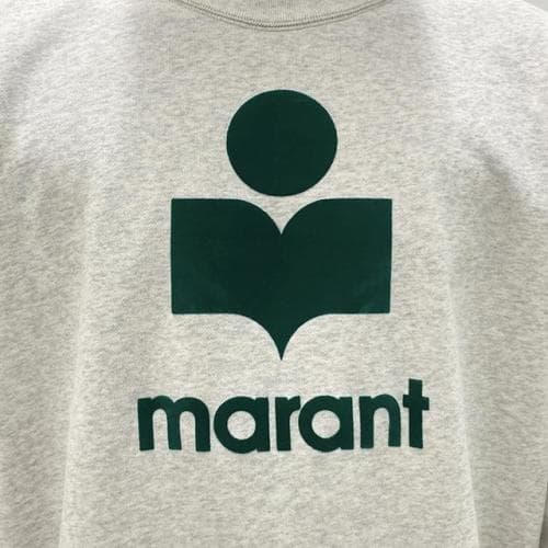 [논현 더팩토리](당일) 24SS 이자벨마랑 남성 MIKOY 벨루어 로고 맨투맨 (SW0029HA B1M18H ECED)