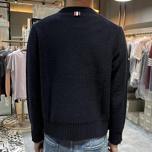 [논현 더팩토리](당일) 톰브라운 4바 스트라이프 도니골 모헤어 니트 (MKA448A Y1032 415)