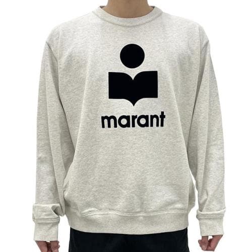 [논현 더팩토리](당일) 24SS 이자벨마랑 남성 MIKOY 벨루어 로고 맨투맨 (SW0029HA B1M18H 23EC)