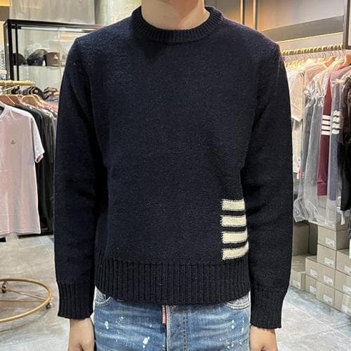 [논현 더팩토리](당일) 톰브라운 4바 스트라이프 도니골 모헤어 니트 (MKA448A Y1032 415)