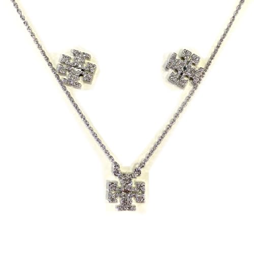 [논현 더팩토리](당일) 토리버치 KIRA 키라 페이브 귀걸이 목걸이 세트 (145510 042)